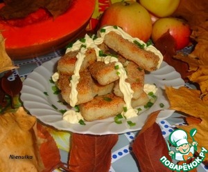 Рецепт Рисово-рыбные палочки с имбирём и майонезом