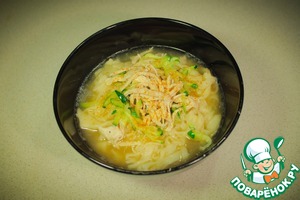 Рецепт Калькуксу-куриный суп с лапшой