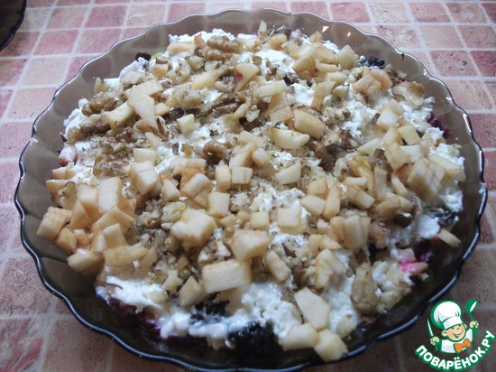 Салат со свеклой, творогом и яблоками по рецепт Ros66 https://www.povarenok.ru/recipes/show/97787/ у