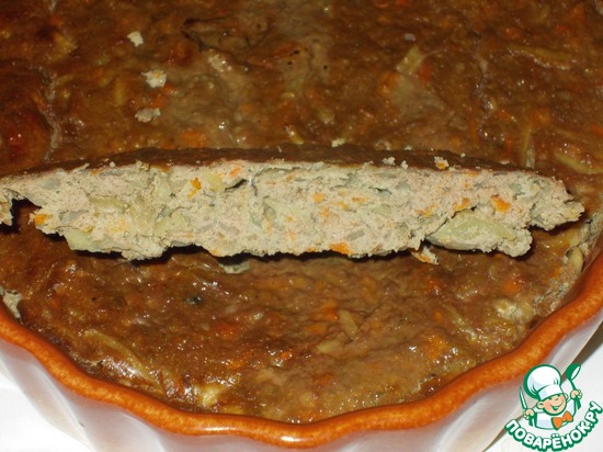 запеканка из печени и картофеля с морковью