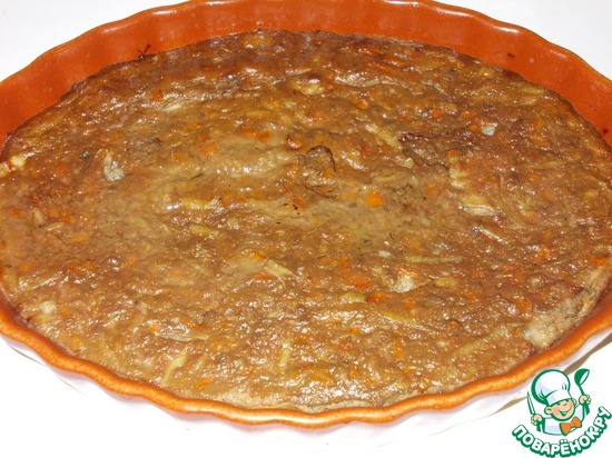 запеканка из печени и картофеля с морковью