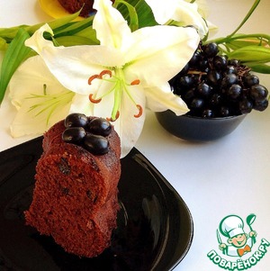 Рецепт Шоколадный пирог с вином и орехами
