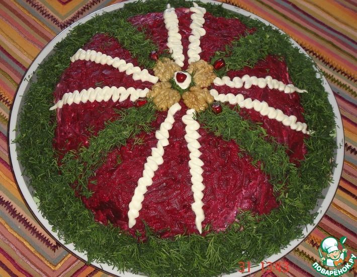 Салат шапка мономаха - пошаговый рецепт с фото