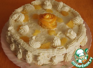 Рецепт Морковно-апельсиновый пирог-торт "Рыжий львенок"