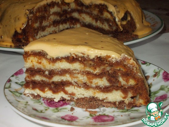 многослойный пирог со штрейзелем