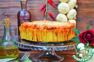 Рецепт Запеченный торт из макарон "Ригатони"
