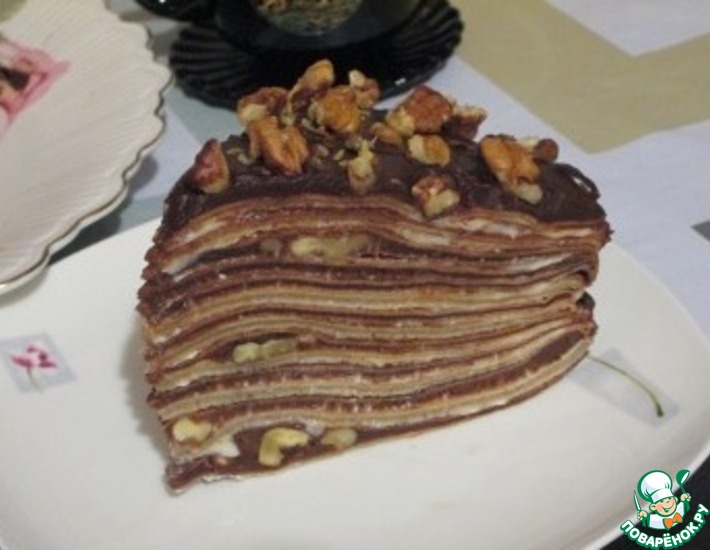 Рецепт: Блинный торт Правнук Наполеона