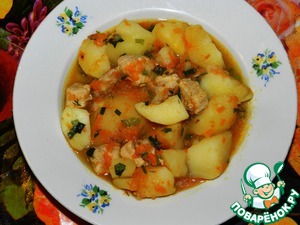 Рецепт Картошка с мясом "Традиционная"