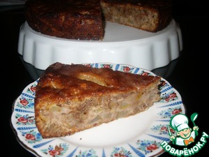 Рецепт Грушевый пирог с грецкими орехами