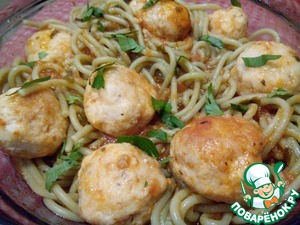Рецепт Спагетти с мясными шариками в томатном соусе