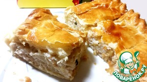 Рецепт Слоеный пирог с курицей и картофелем