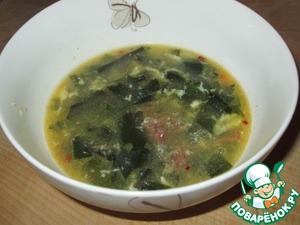 Рецепт Суп из морской капусты с тушенкой