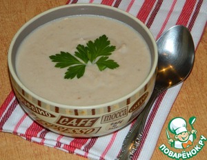 Рецепт Куриный крем-суп с грецкими орехами