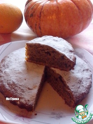 Рецепт Апельсиновый кекс с тыквой и маком
