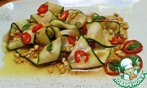 Рецепт Карпаччо-салат из цуккини (кабачков)