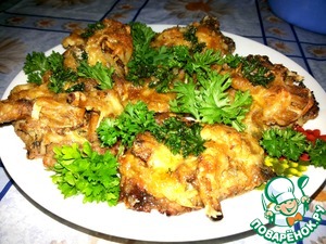 Рецепт Свинина с лисичками под сырной корочкой