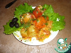 Рецепт Фаршированные перцы и помидоры
