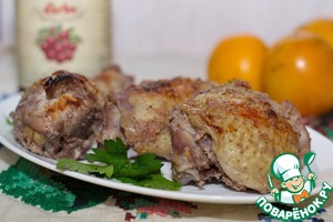 Рецепт Курица в соусе "Хурма-брусника"