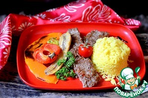 Рецепт Арабский обед с янтарным рисом