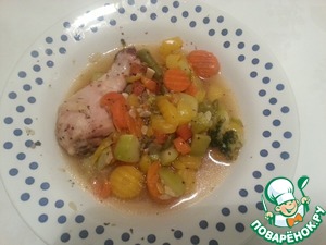 Рецепт Куриная голень с овощами