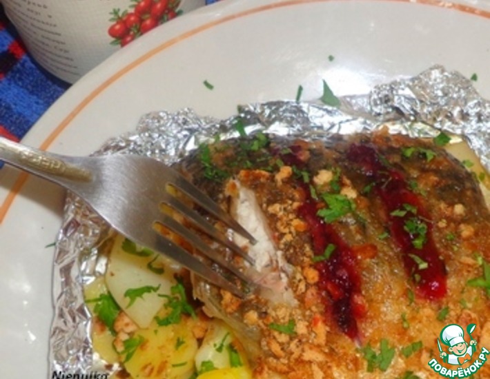 Красная рыба с овощами в фольге в духовке - вкусно, сочно, полезно