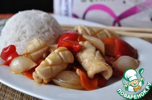 Кальмары по-китайски – пошаговый рецепт с фотографиями