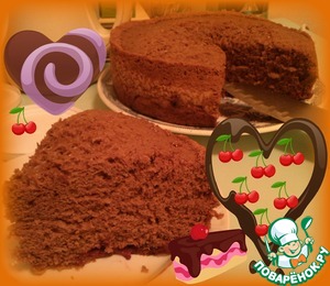 Рецепт Шоколадный пирог с вишней в мультиварке
