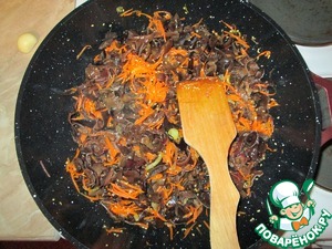 Салат с фунчозой и грибами маринованными, рецепт с фото