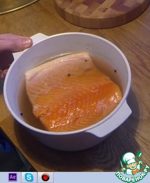 Рецепт Соленый лосось или семга дома