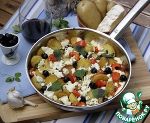 Рецепт Картофельная сковорода по-гречески