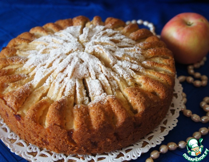 1. Нежнейший цитрусовый пирог с яблоками