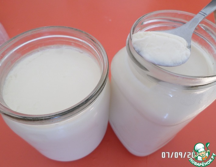 Рецепт: Йогурт из топленого молока
