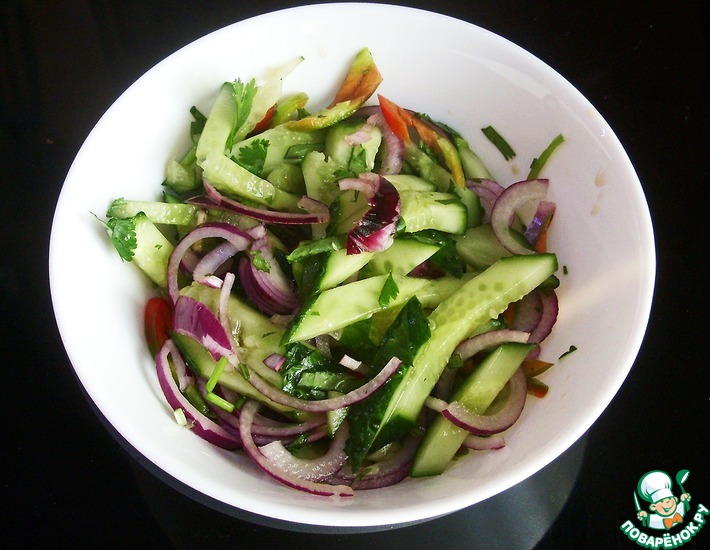 Рецепт: Салат из огурцов по-тайски