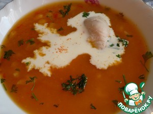 Рецепт Суп-пюре тыквенный с рисом