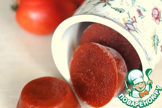 Рецепт: Быстрое томатное пюре на заморозку
