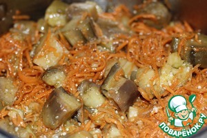 Рецепт Баклажаны по-корейски с морковью