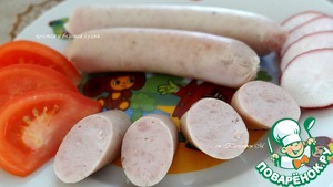 Рецепт Сосиски детские белые из мяса птиц