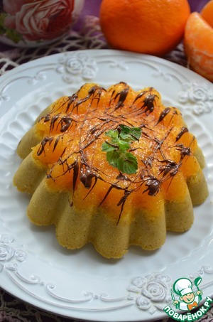 Рецепт Кофейный пирог с мандаринами