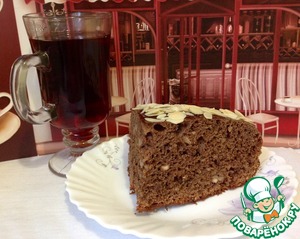 Рецепт Шоколадно-кофейный пирог с орехами "Белочка"