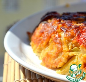 Рецепт Мясной злаковый пирог с томатами и базиликом