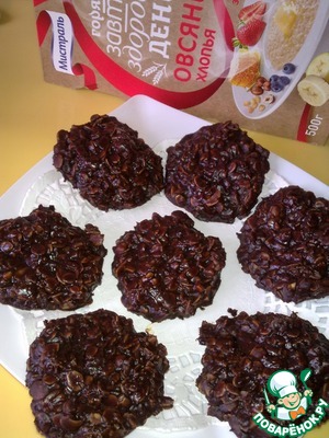 Рецепт Овсяное-шоколадное печенье без выпечки