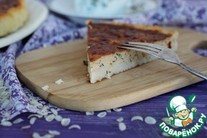 Рецепт Киш с тунцом и сыром на рисовой основе