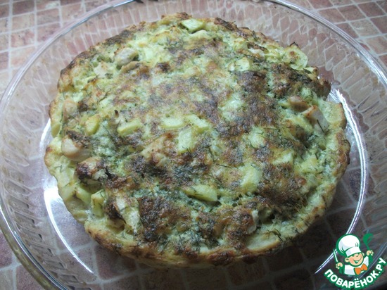 Пирог с курицей и кабачками по рецепту Юлия1211 https://www.povarenok.ru/recipes/show/93887/