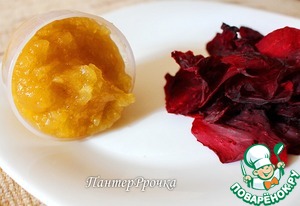 Рецепт Сушеные лепестки роз под яблочно-карамельным соусом