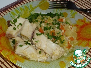 Рецепт Рыба с кабачками по-домашнему (в мультиварке)