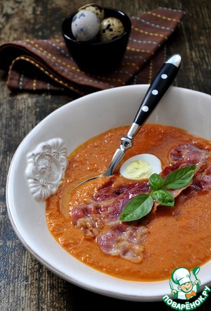 Рецепт Тыквенный суп-пюре с брусникой