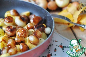 Рецепт Жареный картофель с карамелизированным луком