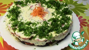 Рецепт Закусочный овощной торт