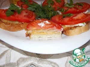 Рецепт Теплый бутерброд с драниками и сыром