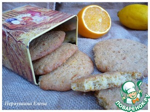 Рецепт Овсяное печенье с маком и апельсиновой цедрой